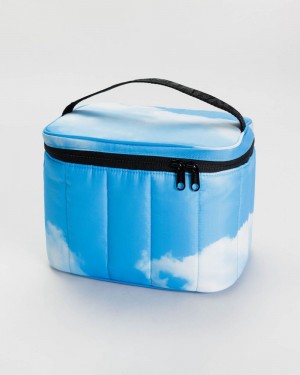 Bolsa De Almuerzo Baggu Puffy Azules Blancos | 623408-LUA