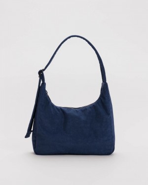 Bolsa De Hombro Baggu Mini Nylon Azul Marino | 230418-OGR