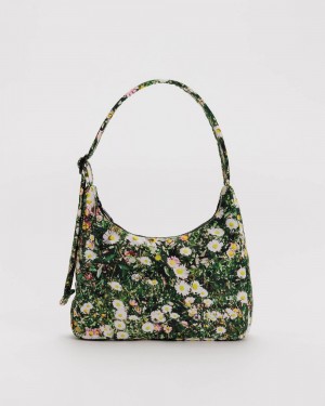 Bolsa De Hombro Baggu Mini Nylon Verdes | 783026-FLV