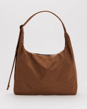 Bolsa De Hombro Baggu Nylon Marrom | 235964-XZV