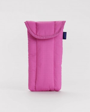 Bolsa Estuche Baggu Puffy Glasses Sleeve Rosas | 150964-YQG