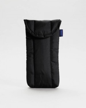 Bolsa Estuche Baggu Puffy Glasses Sleeve Negros | 137802-ZCX