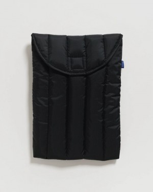 Bolsa Estuche Baggu Puffy Laptop Sleeve 13"/14" Negros | 286739-JIE