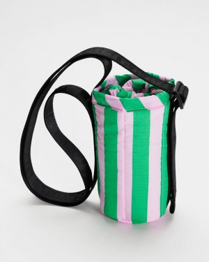 Bolsa Outdoor Baggu Puffy Agua Bottle Sling Rosas Verdes | 309562-RHG