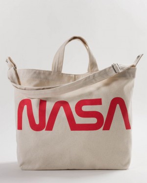 Bolso Tote Baggu Horizontal Duck Beige | 618439-LIX