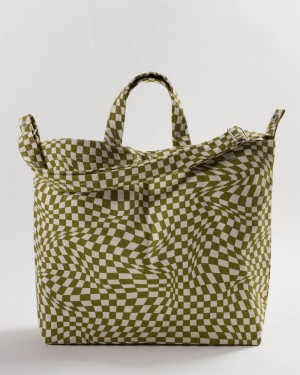 Bolso Tote Baggu Horizontal Duck Verde Oliva | 160597-PAW