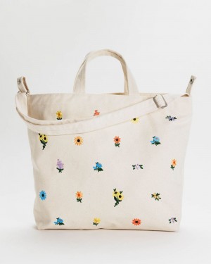Bolso Tote Baggu Horizontal Zip Duck Blancos | 830712-FVM