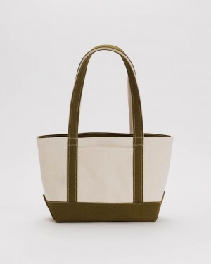 Bolso Tote Baggu Small Heavyweight Lona Verde Oliva | 627340-FMX