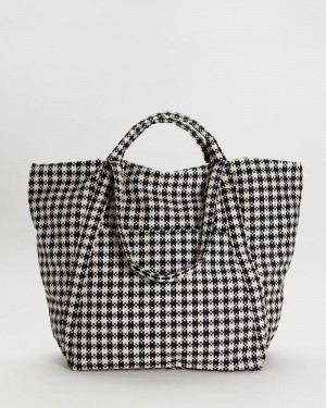 Bolso Tote Baggu Travel Cloud Negros Blancos | 279610-QBO