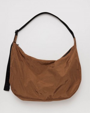 Bolsos Cruzados Baggu Large Nylon Crescent Marrom | 023749-FJH