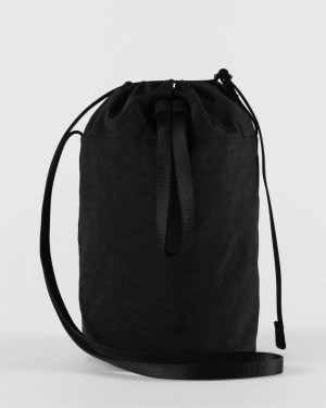 Bolsos Cruzados Baggu Medium Nylon Bucket Negros | 480269-ZNJ
