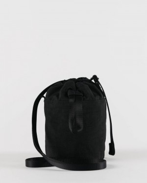 Bolsos Cruzados Baggu Mini Nylon Bucket Negros | 394021-GKX