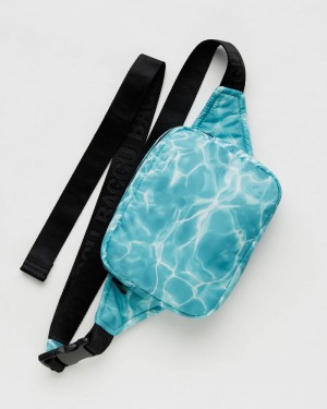 Bolsos Cruzados Baggu Puffy Fanny Pack Azules | 746213-CQP