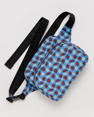 Bolsos De Viaje Baggu Fanny Pack Azules | 140739-HSR