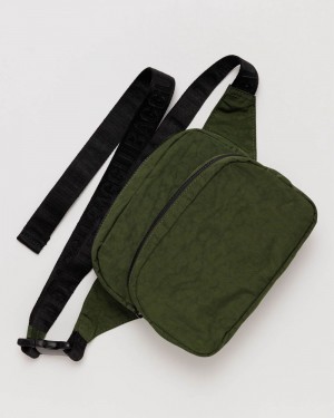 Bolsos De Viaje Baggu Fanny Pack Verde Oliva | 924736-RYC