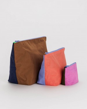 Bolsos De Viaje Baggu Go Pouch Set Multicolor | 105986-XSM