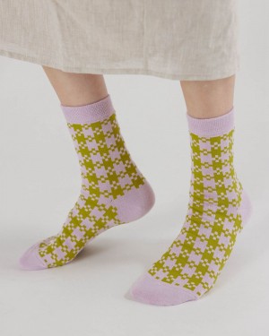 Calcetines Baggu Crew Amarillos | 037186-CEV
