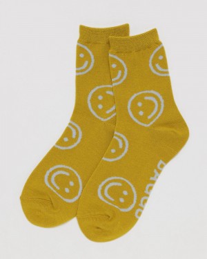 Calcetines Baggu Crew Amarillos | 461359-IUO