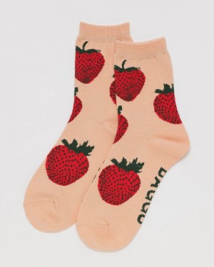 Calcetines Baggu Crew Coral | 910472-XKN