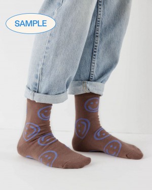 Calcetines Baggu Crew Marrom | 369152-FPZ