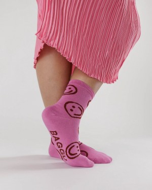 Calcetines Baggu Crew Rosas | 385091-RMN