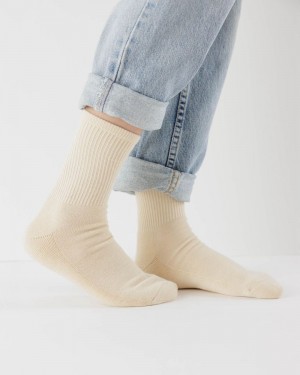 Calcetines Baggu Ribbed Beige | 923078-AMH