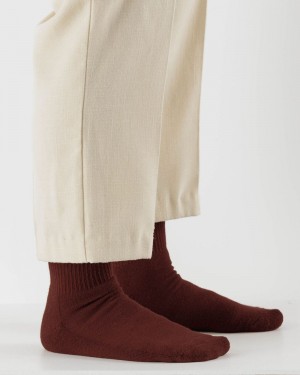 Calcetines Baggu Ribbed Vino | 413627-UJQ