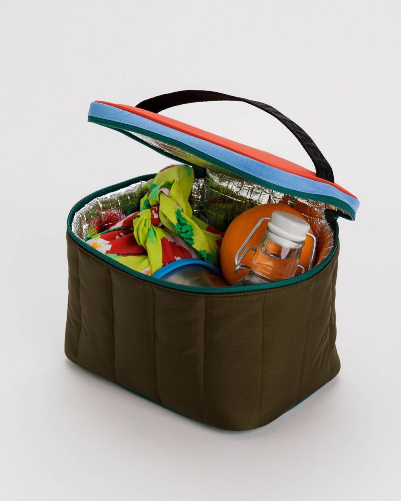 Bolsa De Almuerzo Baggu Puffy Verde Oliva | 168904-YUR