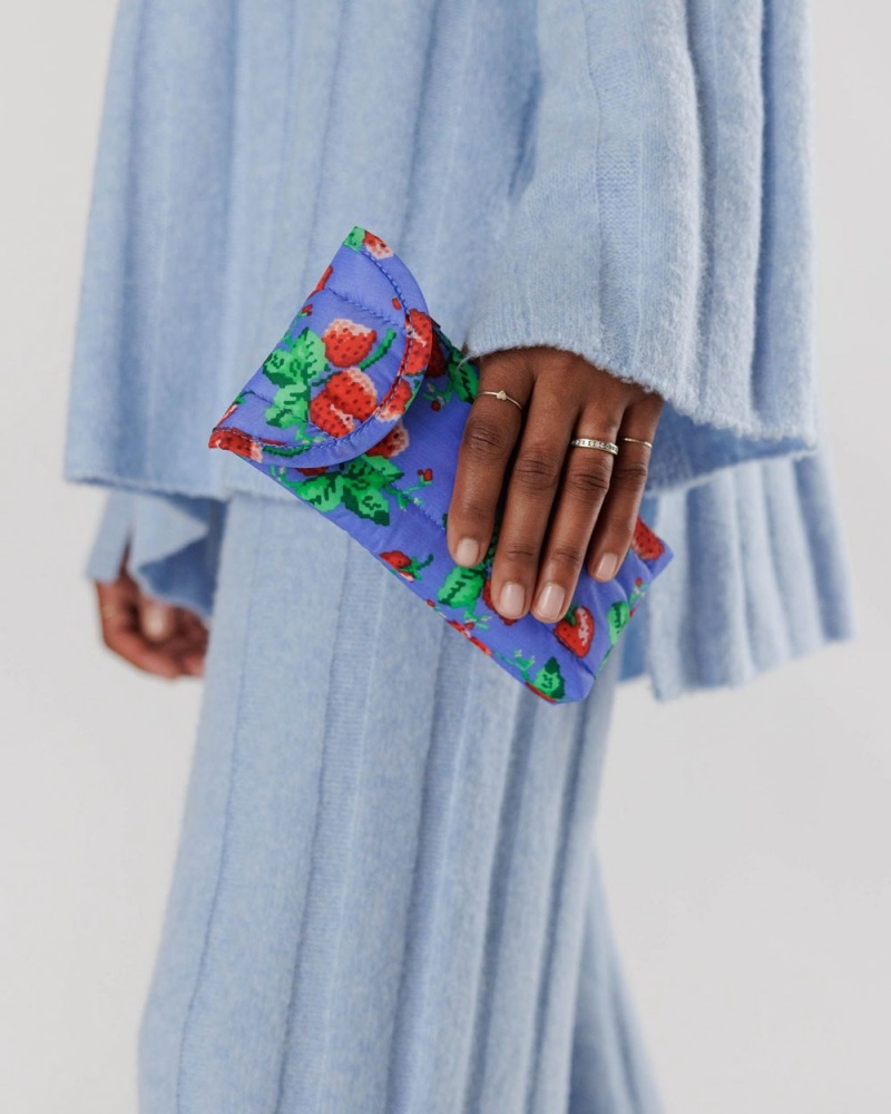 Bolsa Estuche Baggu Puffy Glasses Sleeve Azules | 623548-MHX