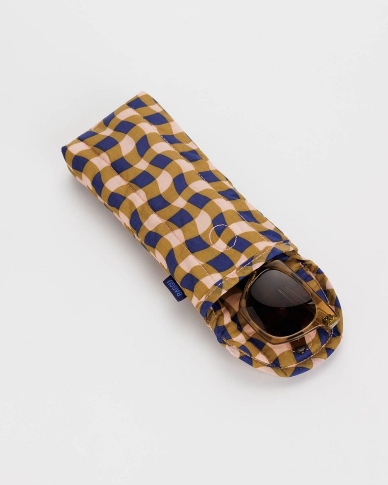 Bolsa Estuche Baggu Puffy Glasses Sleeve Marrom | 609812-KWA