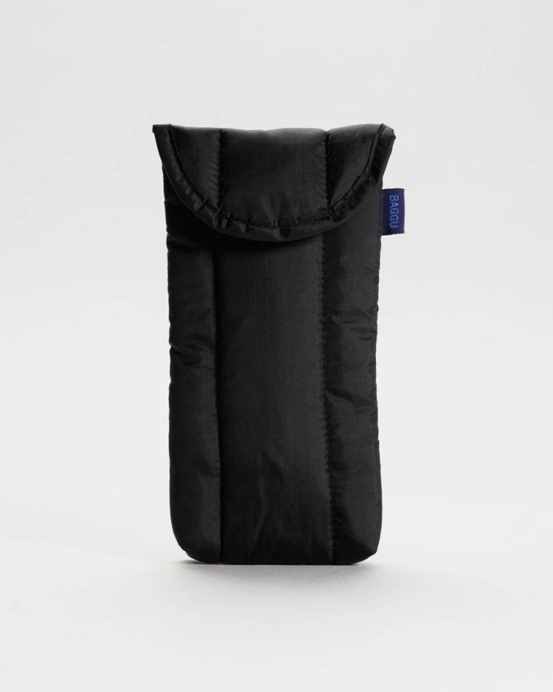 Bolsa Estuche Baggu Puffy Glasses Sleeve Negros | 137802-ZCX