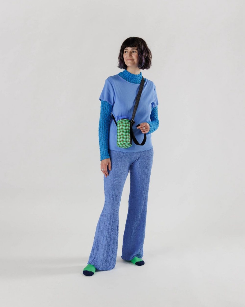 Bolsa Outdoor Baggu Puffy Agua Bottle Sling Verdes | 683570-ZHE