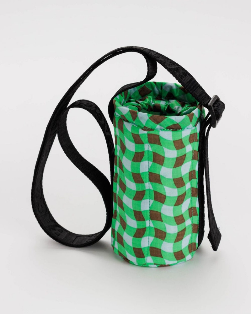 Bolsa Outdoor Baggu Puffy Agua Bottle Sling Verdes | 683570-ZHE
