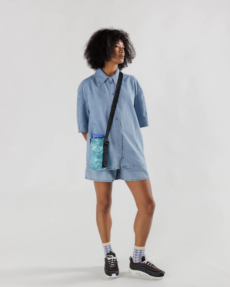Bolsa Outdoor Baggu Puffy Agua Bottle Sling Azules | 285094-OND