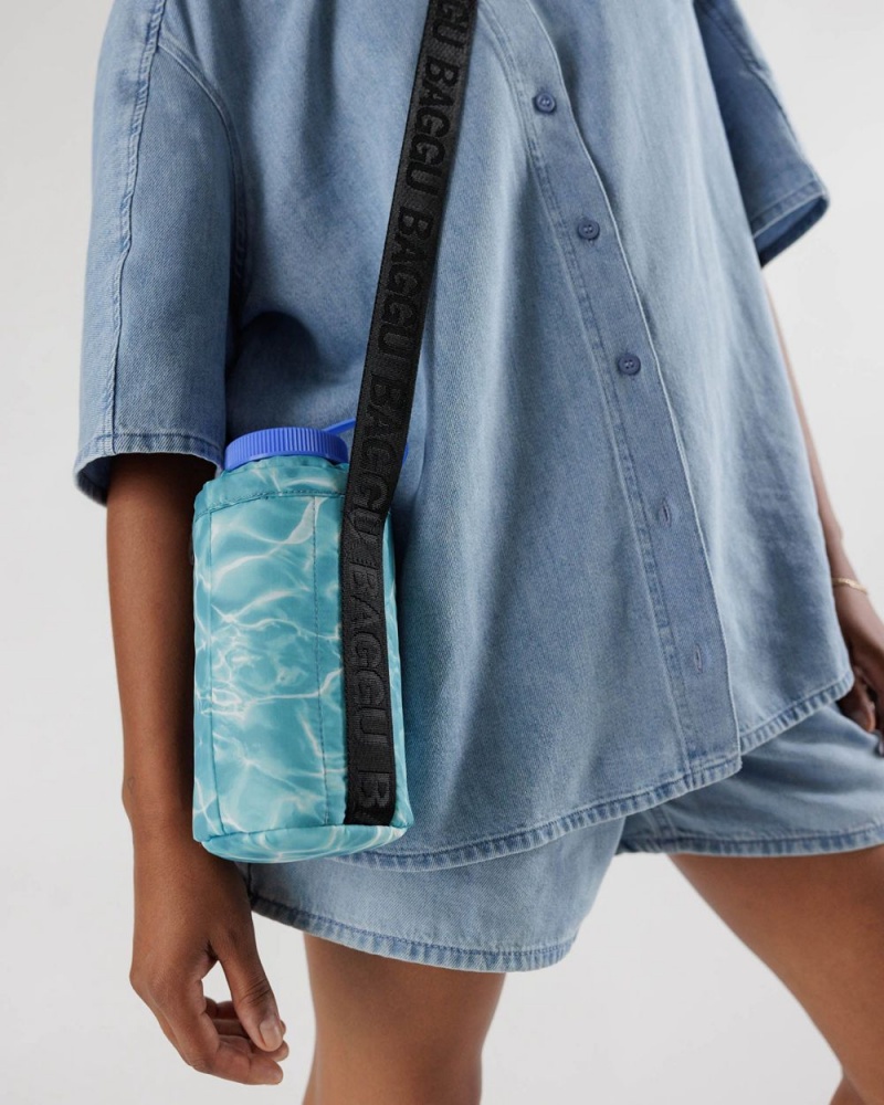 Bolsa Outdoor Baggu Puffy Agua Bottle Sling Azules | 285094-OND