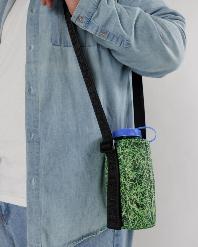Bolsa Outdoor Baggu Puffy Agua Bottle Sling Verdes | 468219-QBV