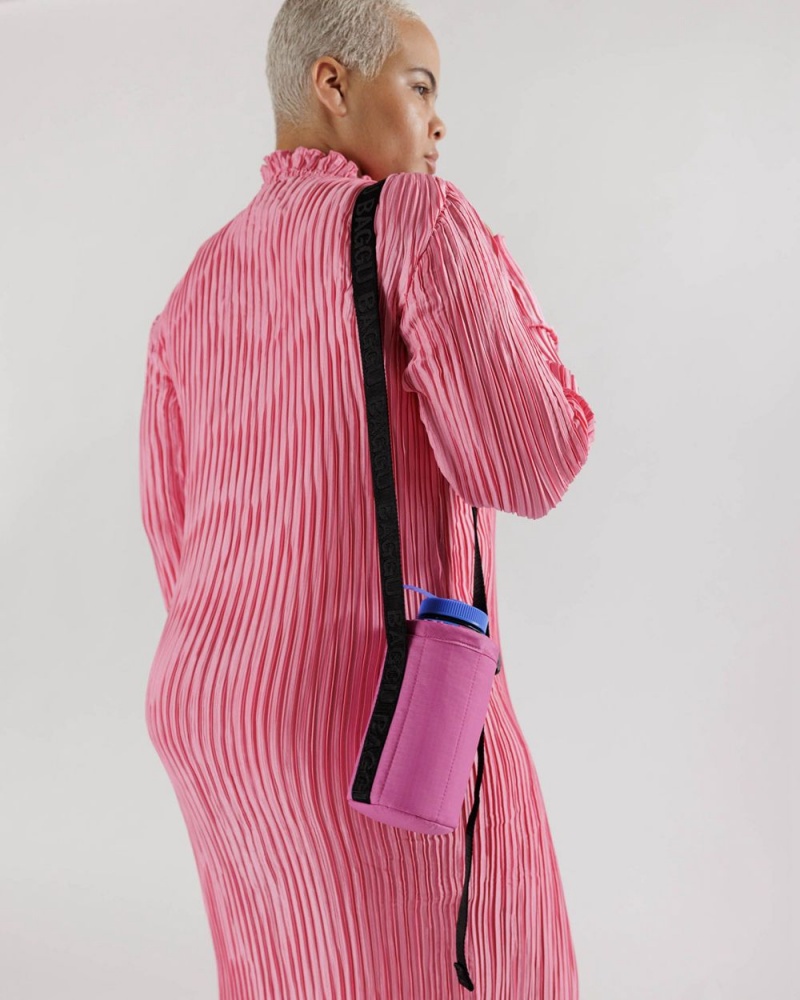 Bolsa Outdoor Baggu Puffy Agua Bottle Sling Rosas | 493726-RGT