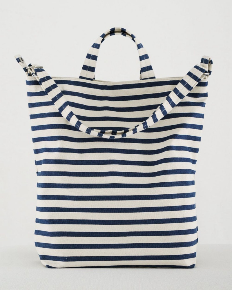 Bolso Tote Baggu Duck Azul Marino Blancos | 184530-HVM