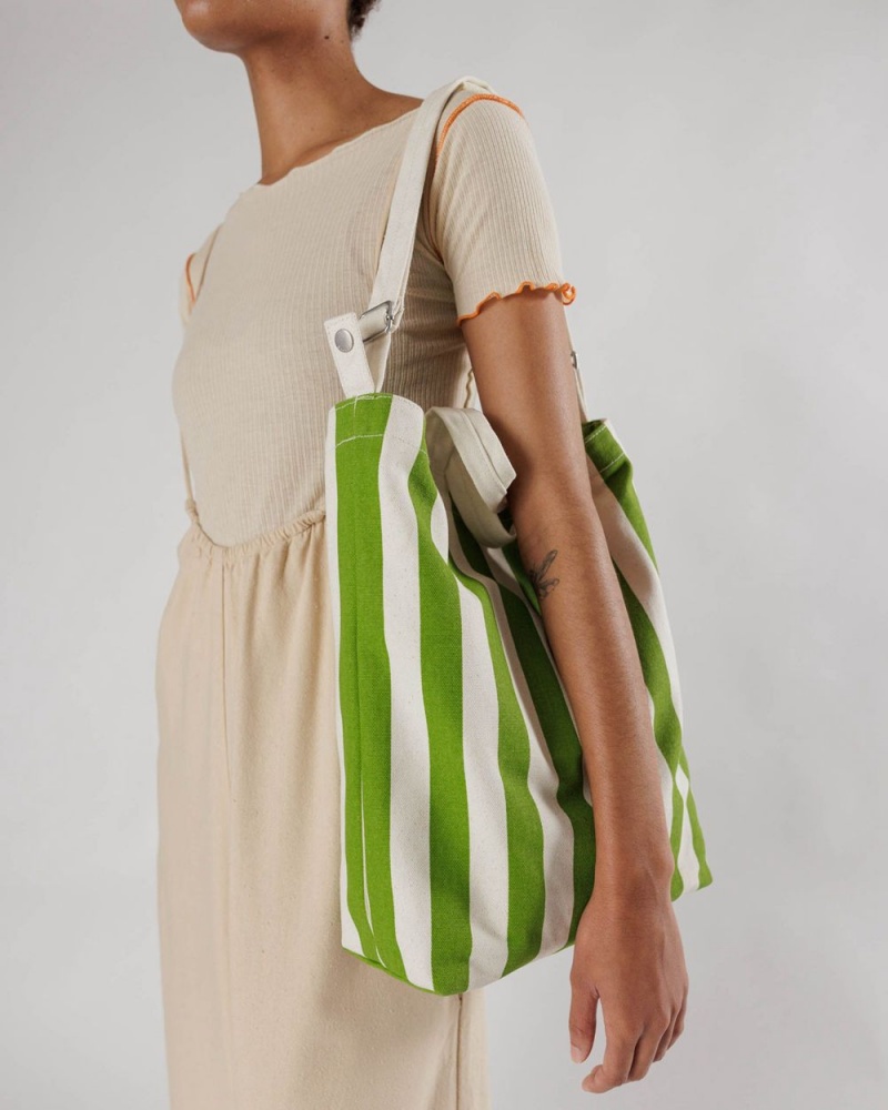Bolso Tote Baggu Duck Verdes Blancos | 304985-BLC