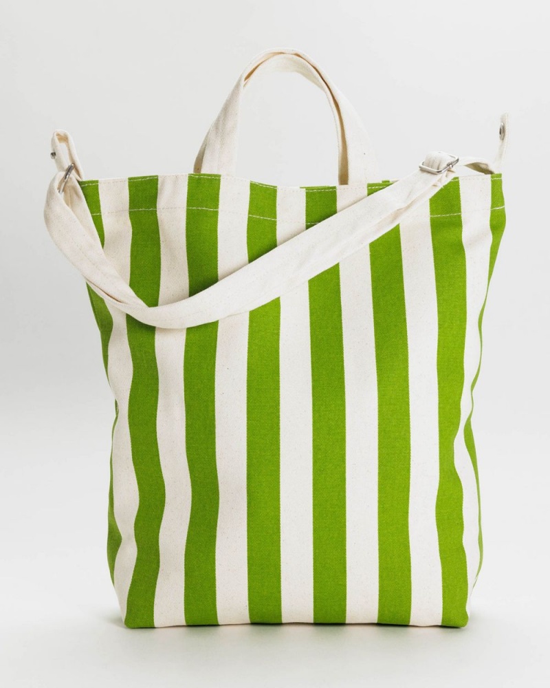Bolso Tote Baggu Duck Verdes Blancos | 304985-BLC
