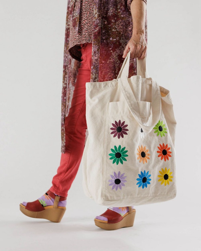 Bolso Tote Baggu Giant Pocket Blancos | 609843-XPH