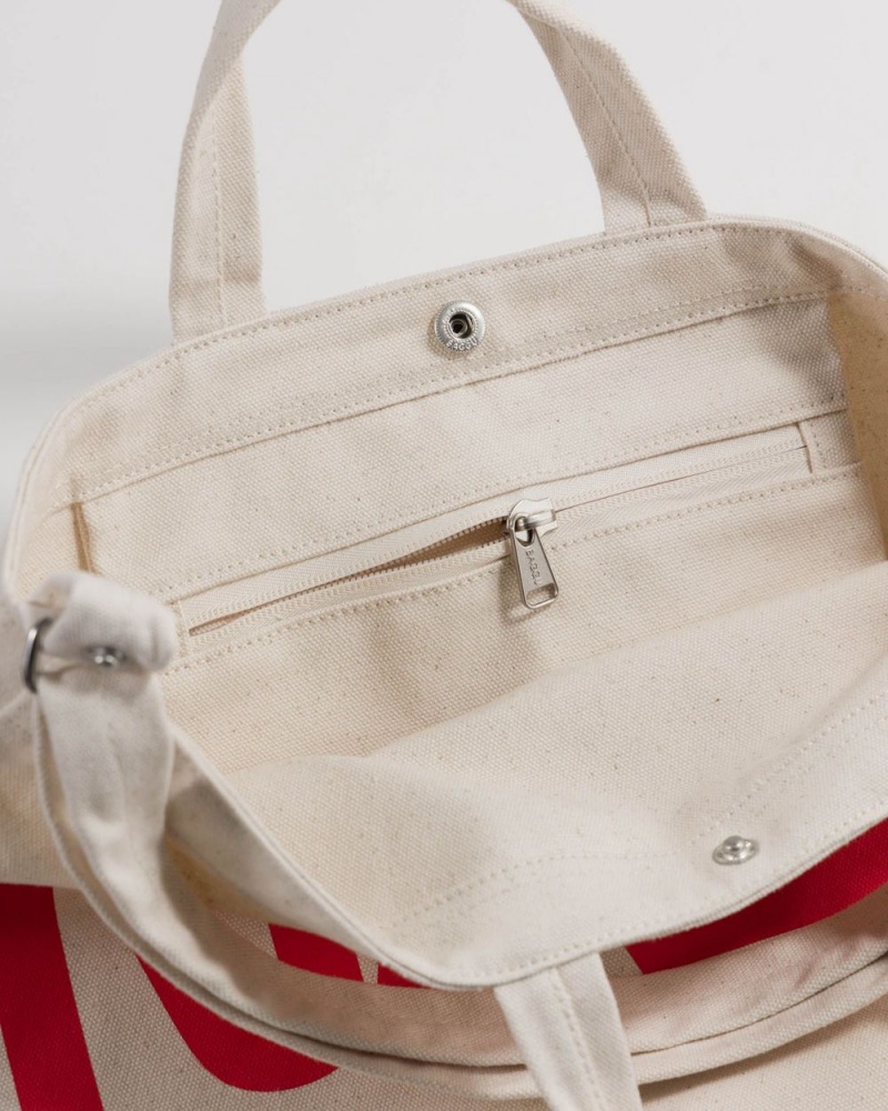Bolso Tote Baggu Horizontal Duck Beige | 618439-LIX