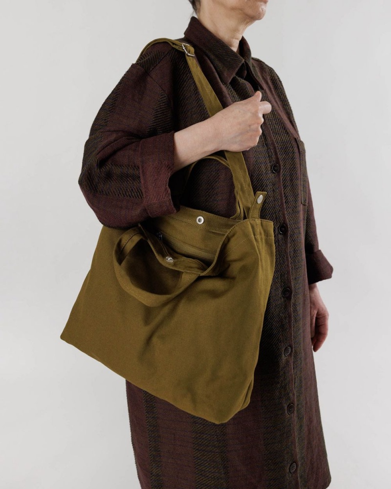 Bolso Tote Baggu Horizontal Duck Verde Oliva | 294603-HXV