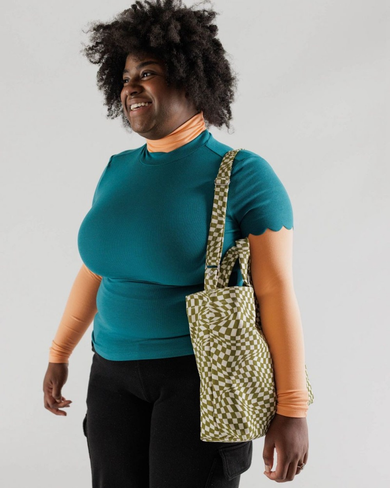 Bolso Tote Baggu Horizontal Duck Verde Oliva | 160597-PAW
