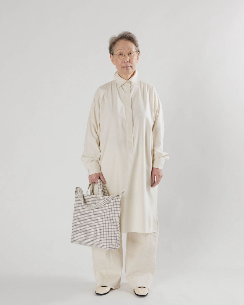 Bolso Tote Baggu Horizontal Zip Duck Beige | 607841-DIM
