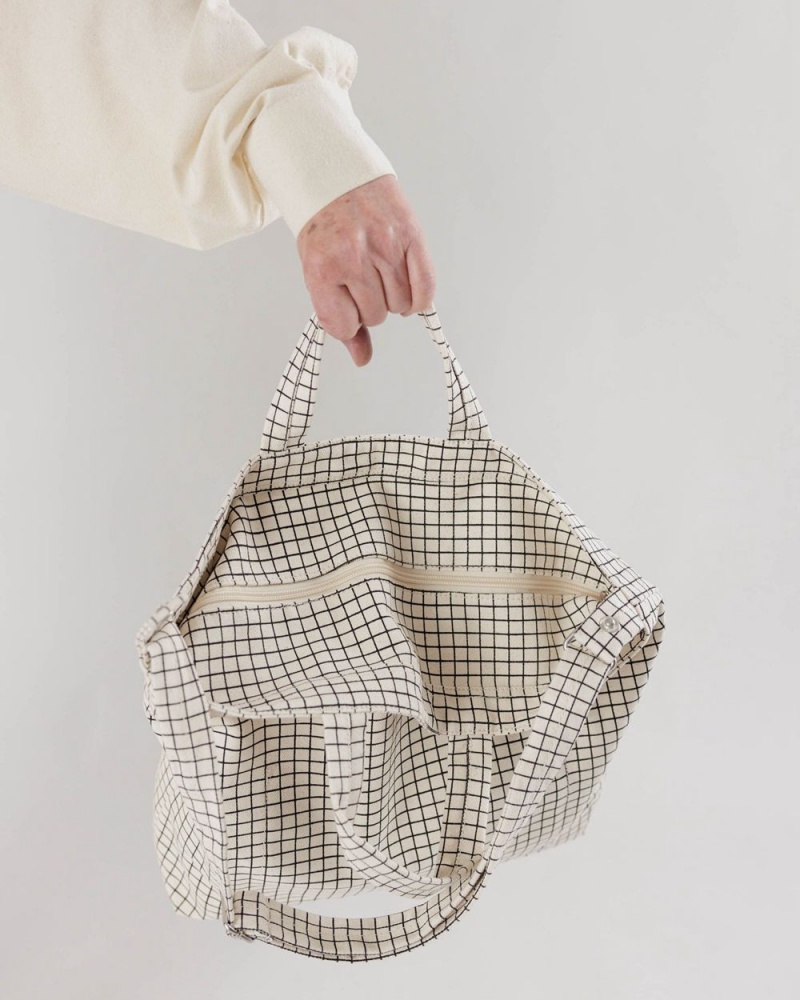 Bolso Tote Baggu Horizontal Zip Duck Beige | 607841-DIM