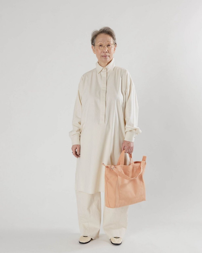 Bolso Tote Baggu Horizontal Zip Duck Beige | 820175-CQB