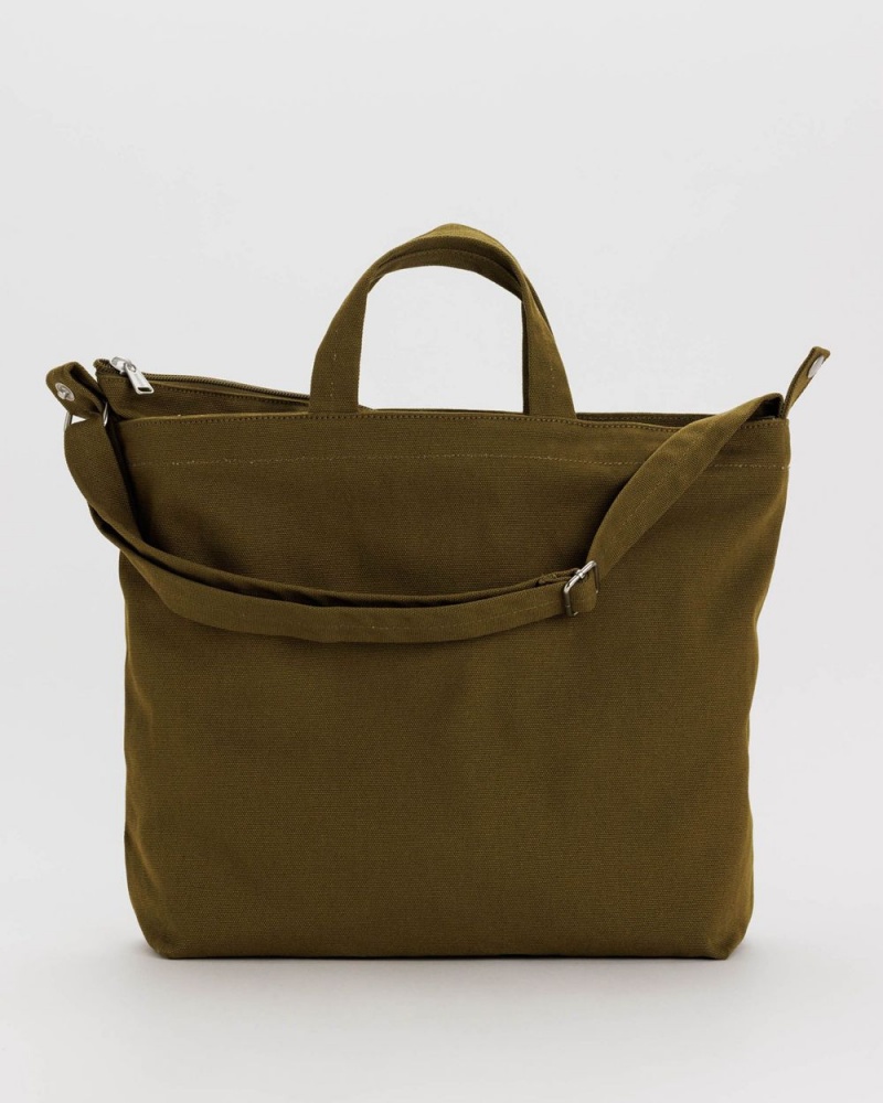 Bolso Tote Baggu Horizontal Zip Duck Verde Oliva | 406789-BLC