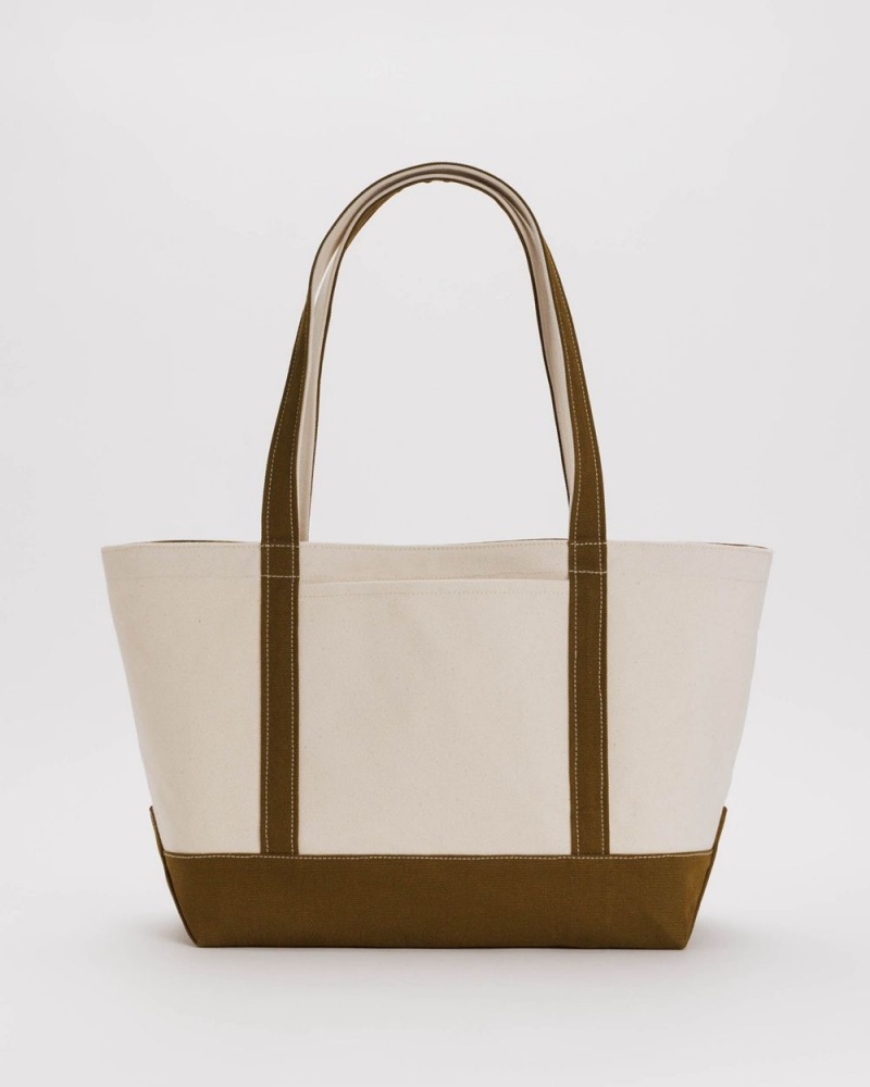 Bolso Tote Baggu Medium Heavyweight Lona Verde Oliva | 895624-REO