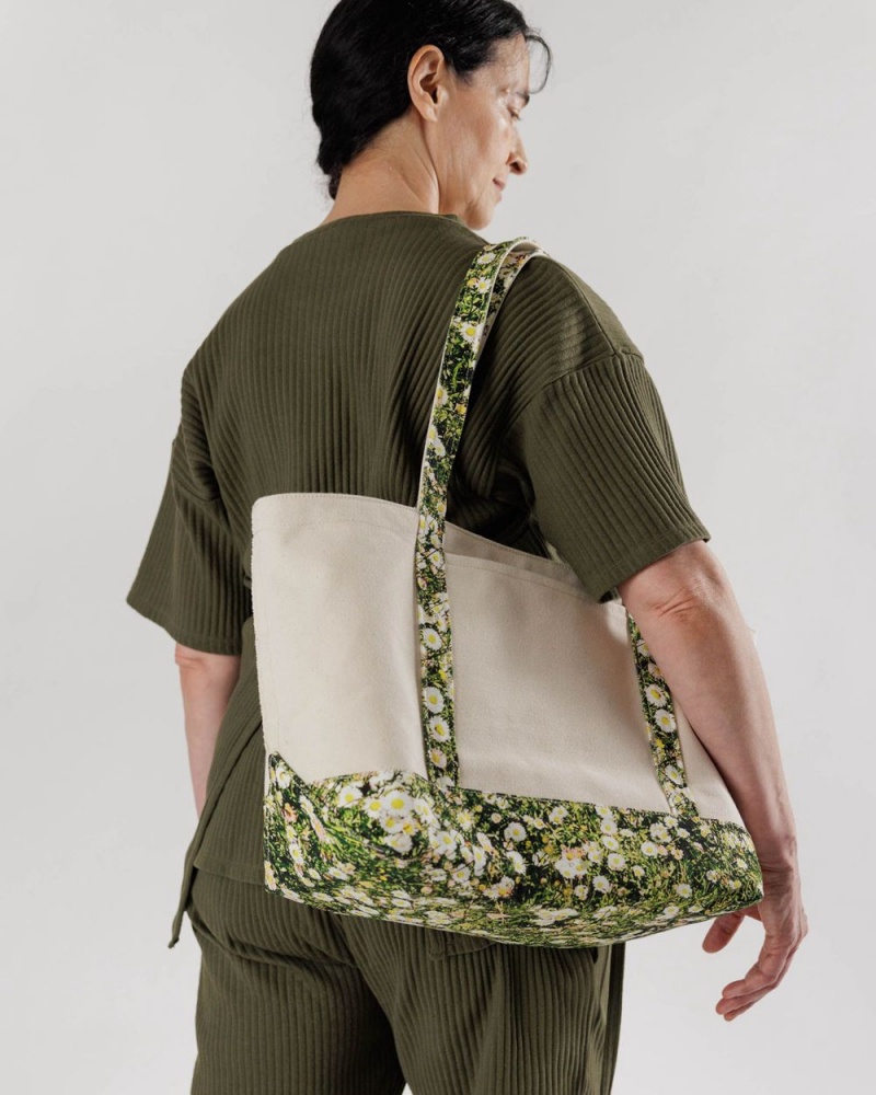 Bolso Tote Baggu Medium Heavyweight Lona Verdes | 951470-NKI